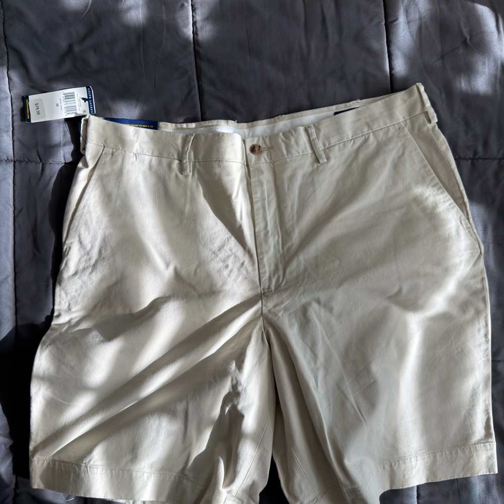 Polo by Ralph Lauren Men's Tan Flat Front Shorts